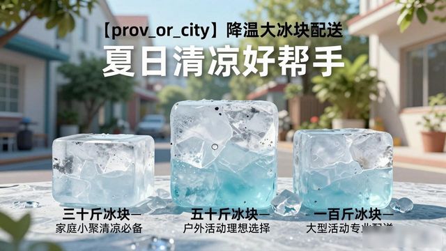 长春降温大冰块配送_海鲜排档降温解决方案_高温天气大冰块配送