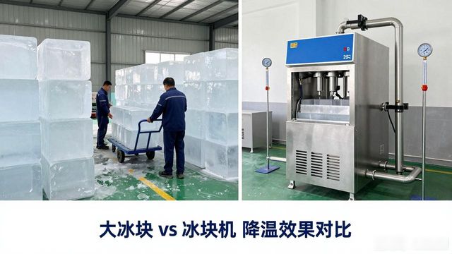 大冰块和冰块机哪个更划算_长春车间防暑降温大冰块_车间大冰块降温效果怎么样